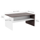 Modern 2-Tier Console Table TV Stand with Storage Shelf product image