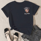 Women's 'Dog Mom' by Breed T-Shirt product image
