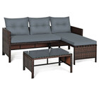 Rattan Wicker Outdoor 3-Piece Patio Sectional product image