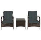 Rattan Outdoor 3-Piece Chair & Table Set product image