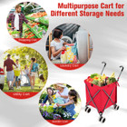 Folding Shopping and Utility Cart, Water-Resistant Heavy-Duty Canvas with Cover product image