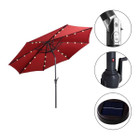 10-Foot Solar LED Tilt Patio Umbrella with Crank product image