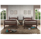 Solid Hardwood Twin Bunk Beds with Ladder product image