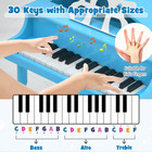 Kids' Wooden 30-Key Classic Baby Grand Piano product image