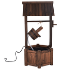 Rustic Wooden Wishing Well Fountain product image