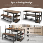 Dining Table Set with 2 Benches product image