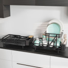 2-Tier Collapsible Dish Rack with Removable Drip Tray product image