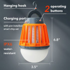 Boundery™ Bug Bulb 2-in-1 Camping Lantern Mosquito Zapper (1- or 3-Pack) product image