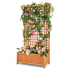 6-Foot Raised Garden Bed Planter Box with Trellis product image