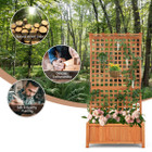 6-Foot Raised Garden Bed Planter Box with Trellis product image