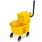 Commercial Mop Bucket with Wringer on Wheels product image