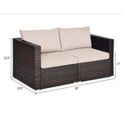 Rattan Outdoor 4-Piece Patio Sofa Set product image