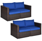 Rattan Outdoor 4-Piece Patio Sofa Set product image