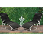 Folding Chaise Lounge Chairs with Cushions (Set of 2) product image