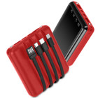 PowerMaster™ 10,000mAh Portable Power Bank with Built-in Cables product image
