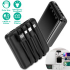 PowerMaster™ 10,000mAh Portable Power Bank with Built-in Cables product image