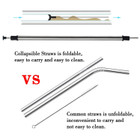 Reusable Straw with Hard Case Holder and Cleaning Brush (2-Pack)  product image