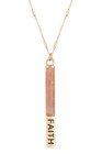 Natural Stone Pendant Bar Necklace product image