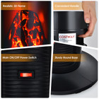 3D Flame 1500-Watt Ceramic Tower Space Heater product image
