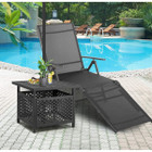 22" x 22" Outdoor Patio Table with Umbrella Hole product image