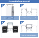 Folding Portable Aluminum Camping Grill Table product image