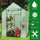 Portable Mini Walk-in Outdoor 2-Tier 8-Shelf Greenhouse product image