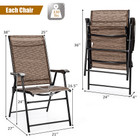 Outdoor Patio Folding Sling Back Camping Deck Chairs (Set of 2) product image