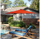 9-Foot Solar LED Crank Patio Umbrella product image