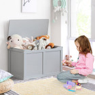 Safety Hinge Wooden Chest Organizer Toy Storage Box product image