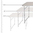 Aluminum Alloy Height-Adjustable Folding Table product image
