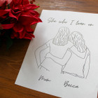 Personalized 'She Who I Lean on' Print product image