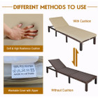 Patio Wicker Chaise Loungers with Adjustable Backrests (Set of 2) product image