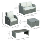 Outsunny® 6-Piece Patio Furniture Set product image