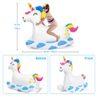 2-in-1 Giant Ride-on Unicorn Pool Float with Sprinkler product image