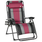 Outsunny® XL Zero-Gravity Recliner Padded Patio Lounger Chair product image