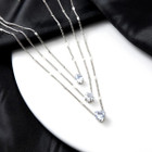 Crystal Drop Star Heart Layered Necklace product image