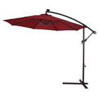 10-Foot Hanging Solar LED Patio Umbrella product image