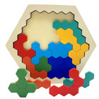 14-Piece Colorful Geometric Brain Teaser Logic Puzzle Toy product image