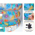 Bestway® Kids' 59 x 21-Inch Tropical 3-Ring Paddling Transparent Inflatable Pool product image