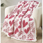 Heart-Themed Sherpa 50 x 60-Inch Throw Blanket product image