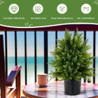 Goplus® 22'' Artificial Cedar Topiary Ball Tree (2-Pack) product image