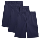 Boys' Flat-Front Twill School Uniform Shorts (3-Pack) product image