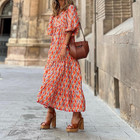 Puff Sleeve Boho Maxi Dress product image