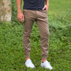 Men's 100% Cotton Solid Twill Chino Joggers product image