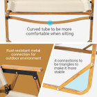 Imitation Wood Aluminum Frame Folding Camping Chair product image