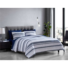 The Nesting Company® Cedar Gray and Navy Stripe 7-Piece Bedding product image