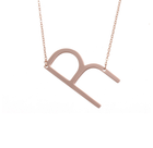 18K Gold-Plated Sideway Initial Necklace product image