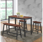 Solid Wood 4-Piece Counter Height Table Set product image