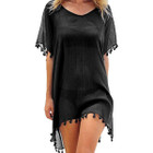 Women's Chiffon Beach Swim Cover-up with Tassels product image