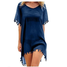 Women's Chiffon Beach Swim Cover-up with Tassels product image